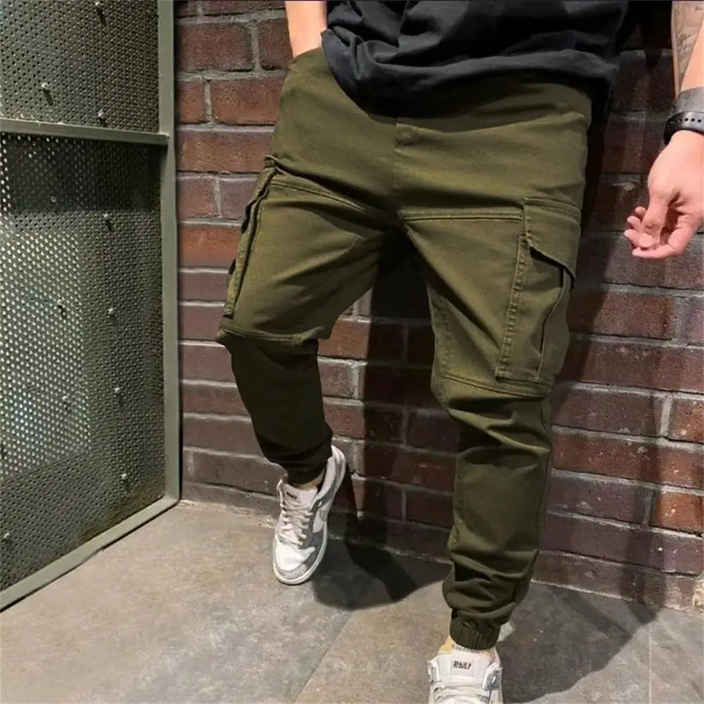 Men's Casual Cargo Trousers with Pockets