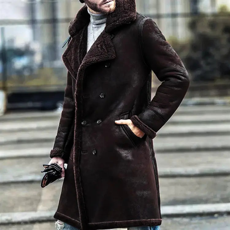 Men's Padded Fur Coat Jacket