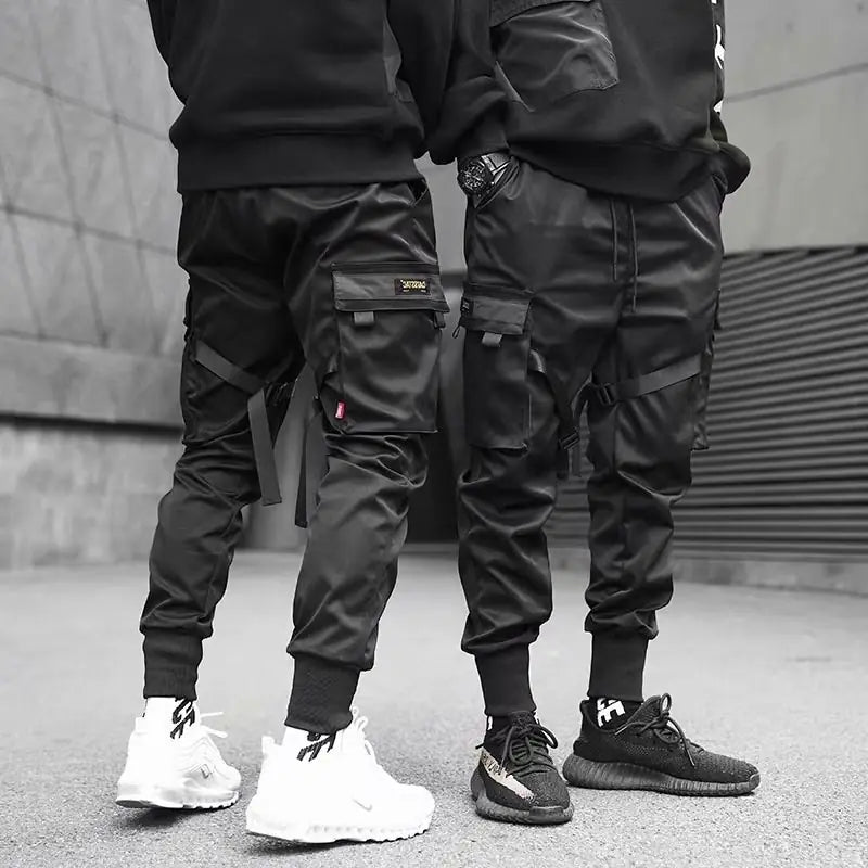 Men's Loose Cargo Pants with Multiple Pockets