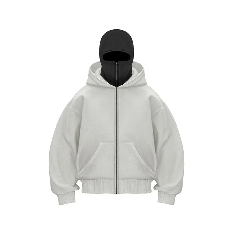 Fleece-lined Double Hooded Sweater
